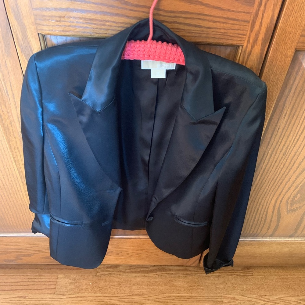 Black tuxedo type blazer
